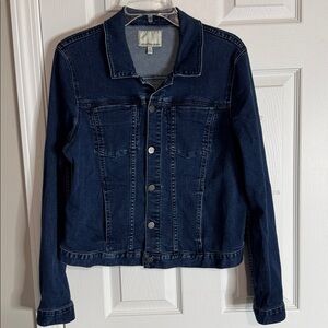 Calvin Klein Jeans women’s Dark Indigo Denim Trucker Jacket - Size XL